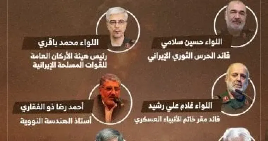 قادة إيران القتلى
