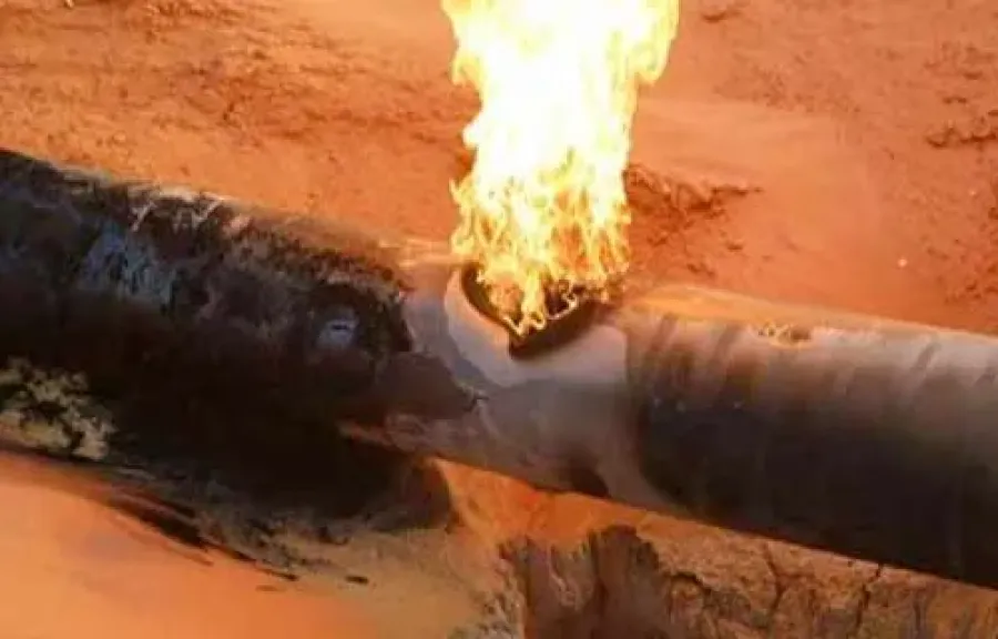 تسريب ماسورة غاز - ارشيفية