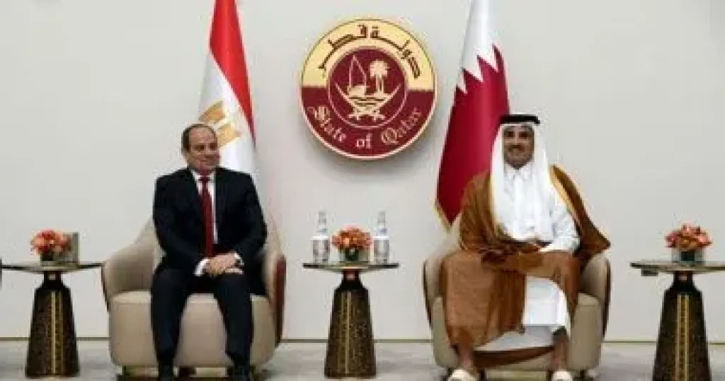 السيد الرئيس عبد الفتاح السيسي والأمير تميم - ارشيفية