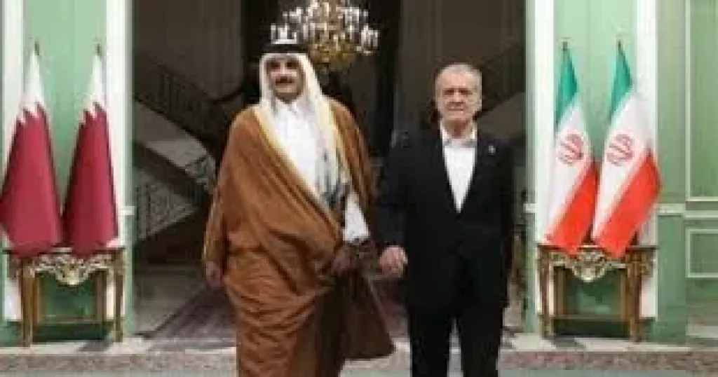 الرئيس الايراني والقطري