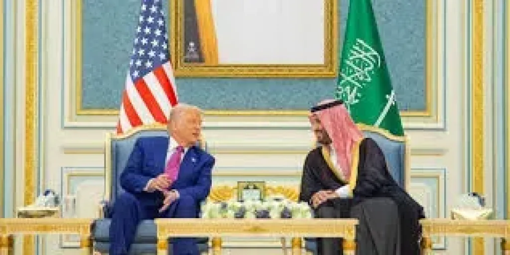 ترامب وولي العهد السعودي 
