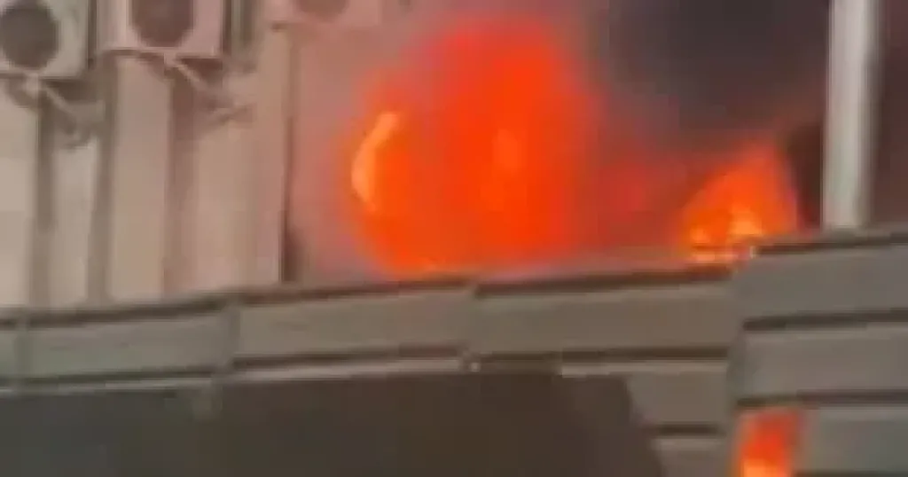 حريق السنترال 