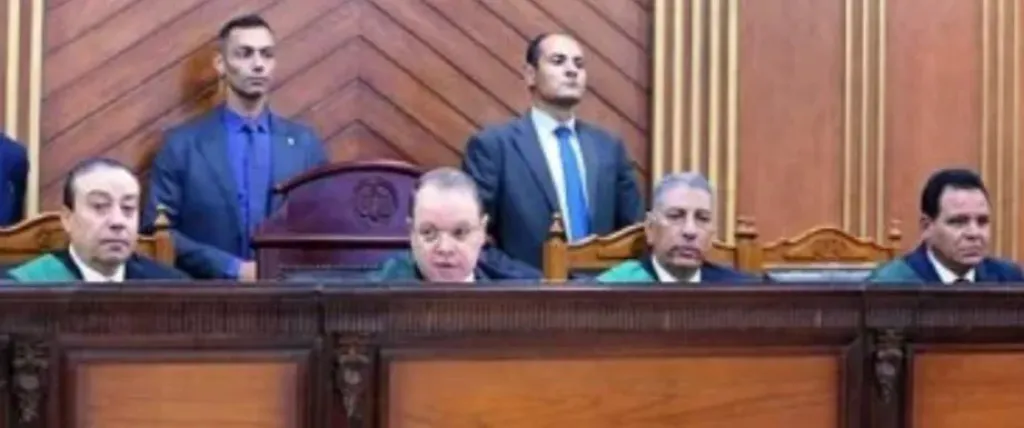 هيئة المحكمة برئاسة المستشار حماده الصاوى