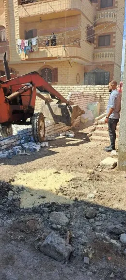 جانب من الازالة اليوم