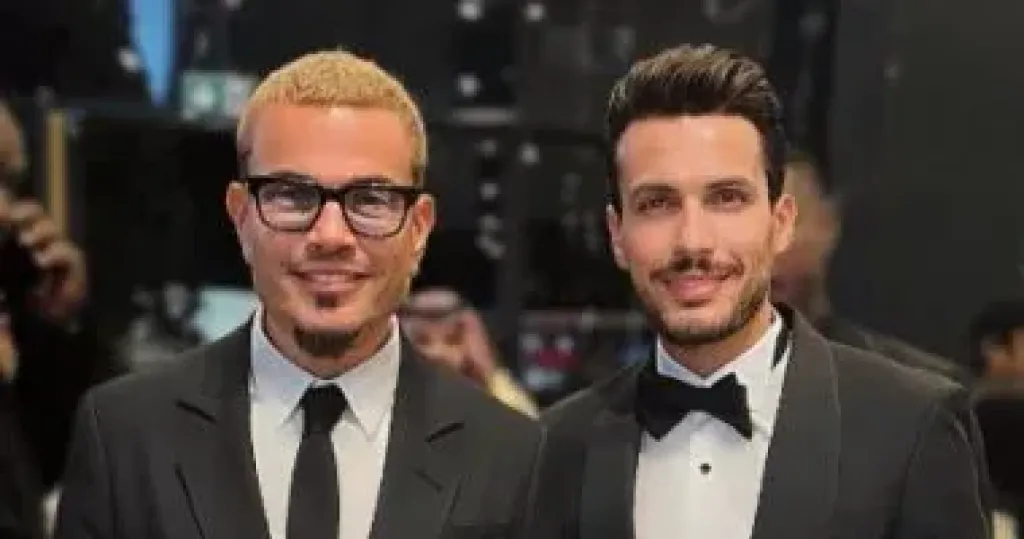 عمرو دياب والموزع الموسيقى أحمد إبراهيم