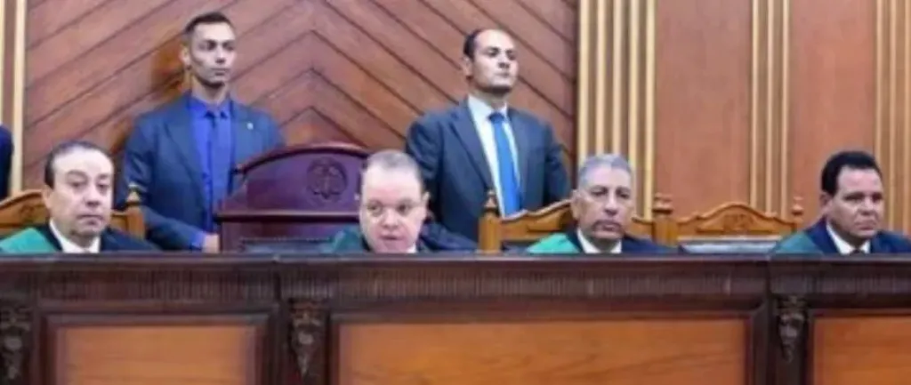 هيئة المحكمة برئاسة المستشار حماده الصاوى