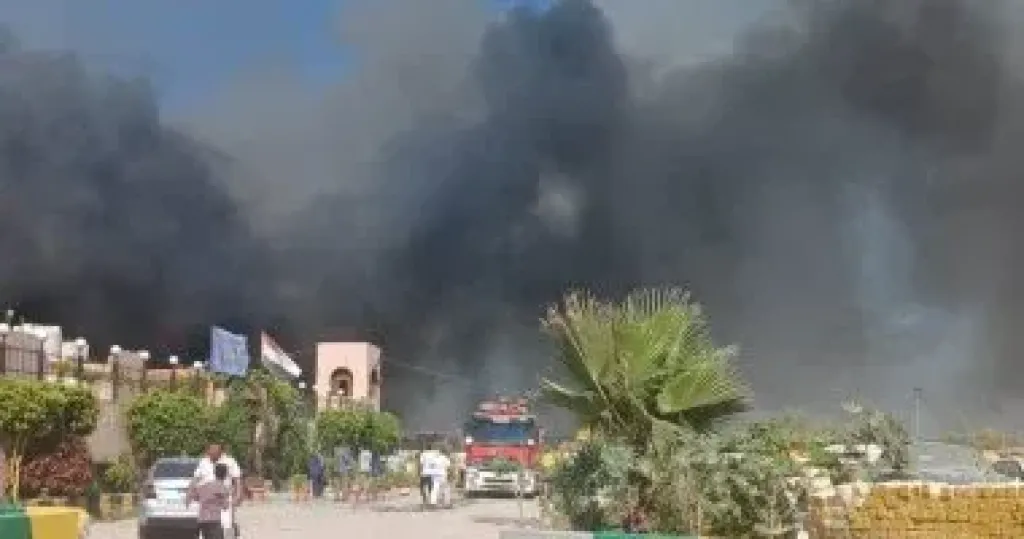 السيطرة على الحريق فى الإسكندرية