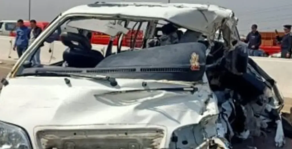حادث انقلاب ميكروباص