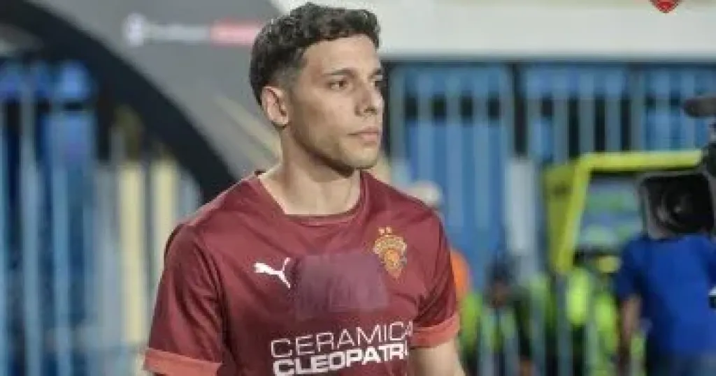 المغربى أحمد بلحاج مهاجم فريق سيراميكا