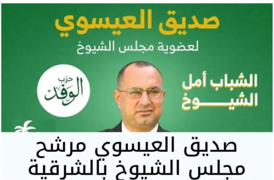 الكاتب الصحفي صديق العيسوي مرشح حزب الوفد لمجلس الشيوخ