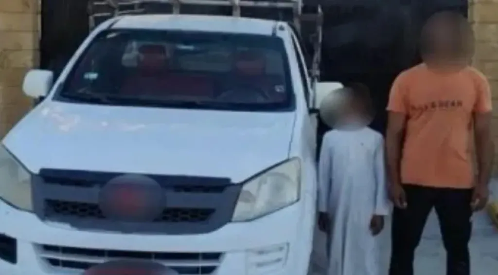 الطفل المتهم بقيادة السيارة