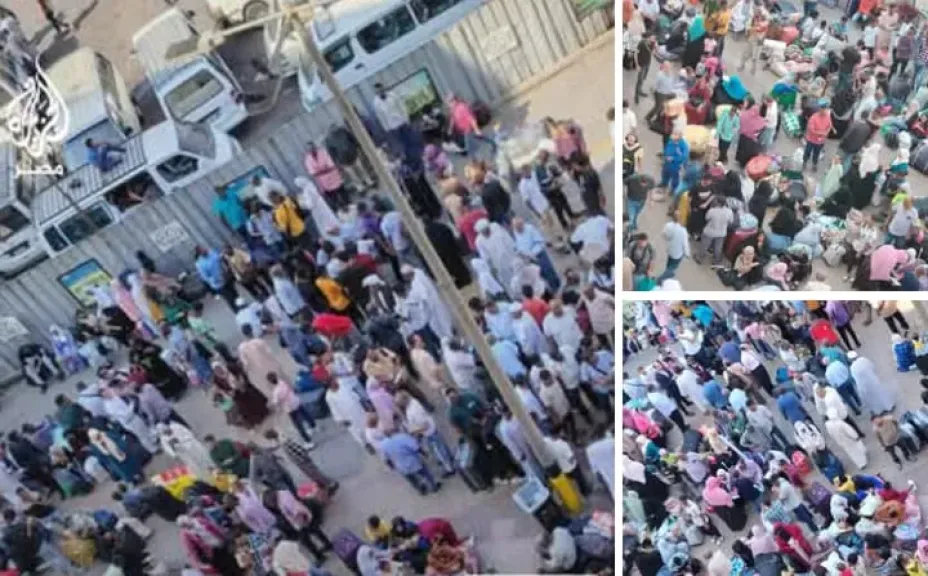زحام السودانين امام محطة مصر 