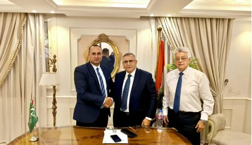 صديق العيسوى مع عبد السند يمامة وهانى اباظة