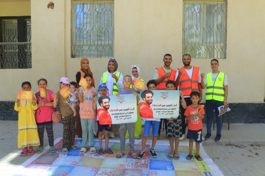 قافلة تنموية بمنطقة حدائق أكتوبر 