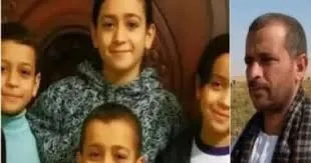 وفاة 6 اطفال ووالدهم بالمنيا