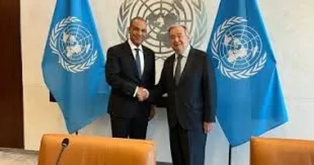 وزير الخارجية و جوتيريش 