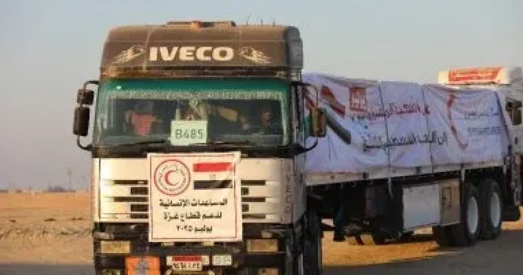 المساعدات المصرية إلى غزة