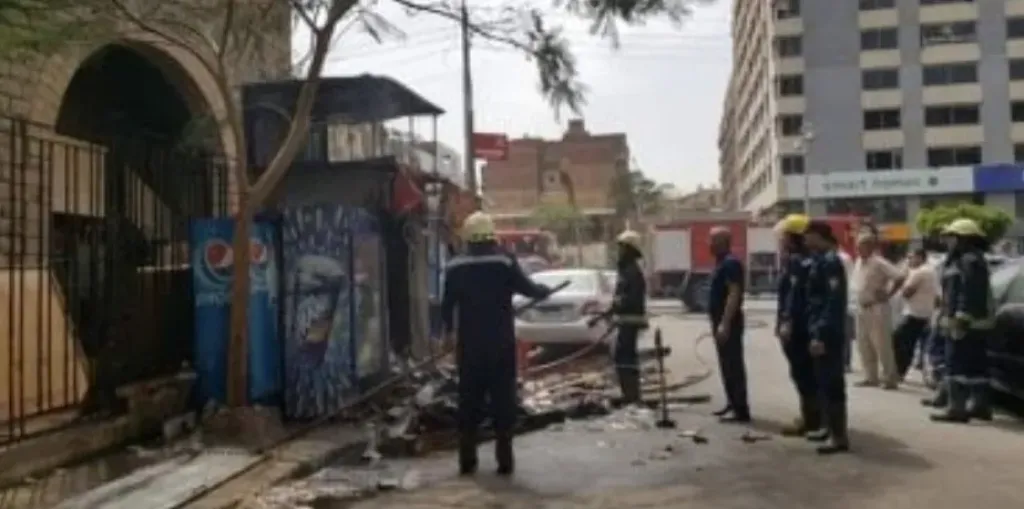 السيطرة على حريق كشك