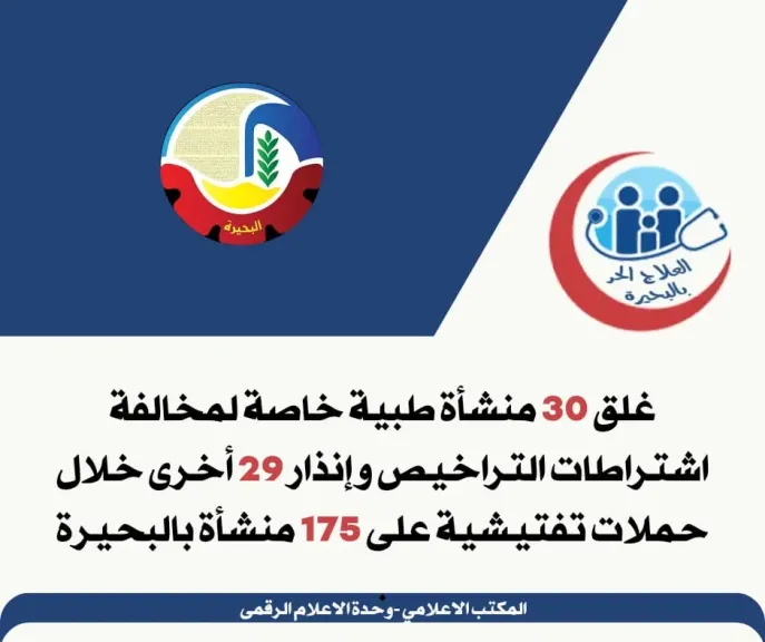 غلق 30 منشأة طبية 