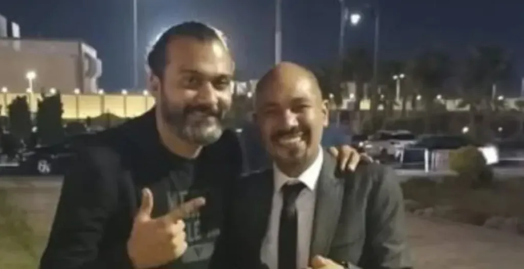 إبراهيم سعيد لاعب كرة القدم السابق مع محاميه