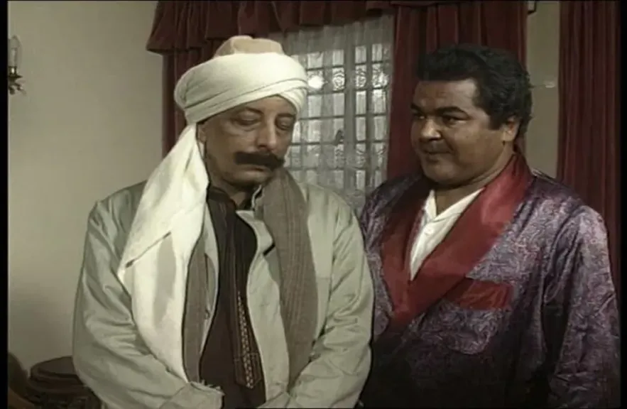 مصطفى متولي وخليل مرسي في مسلسل لن أعيش في جلباب أبي