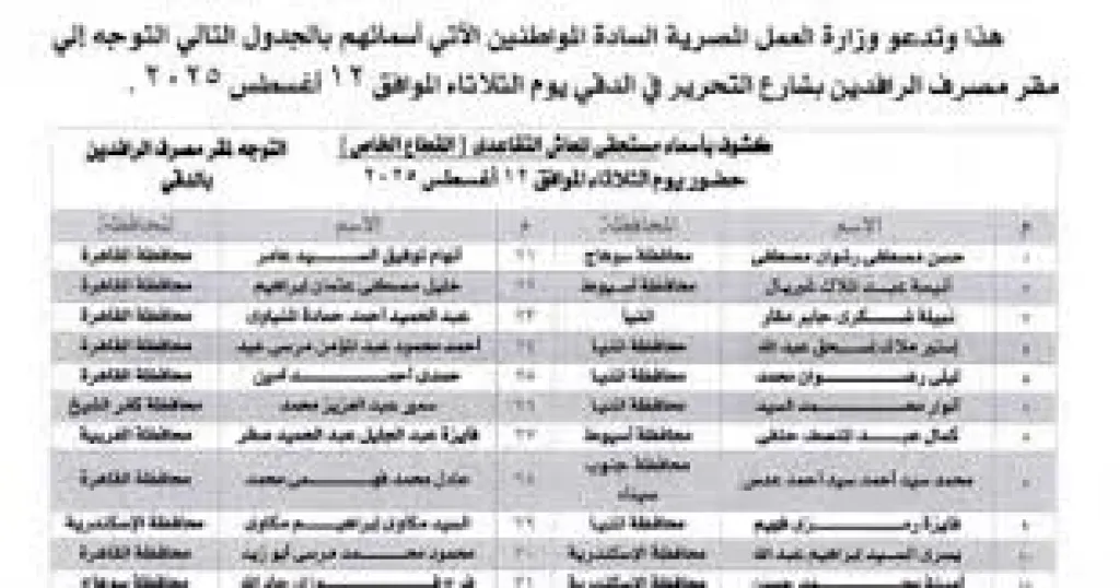 وزارة العمل 