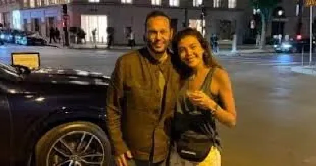 ريهام حجاج وزوجها محمد حلاوة