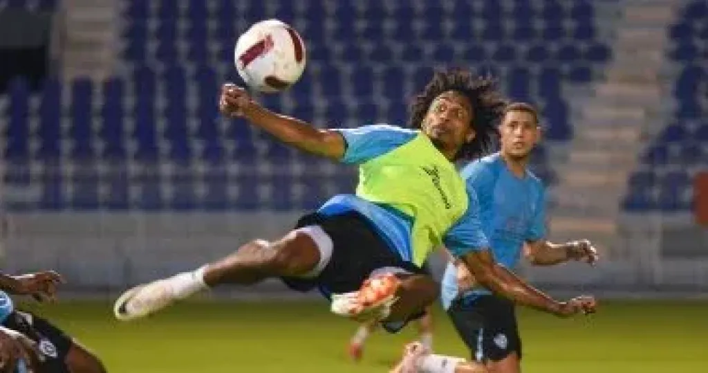 محمد جريندو مهاجم فريق غزل المحلة