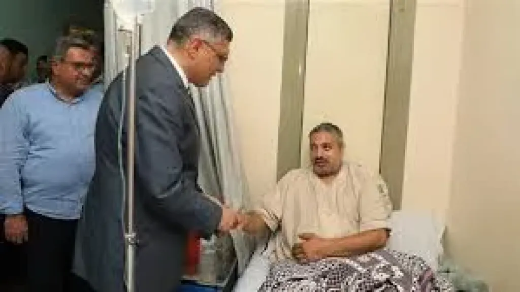 محافظ الجيزة يطمئن على الأبطال 