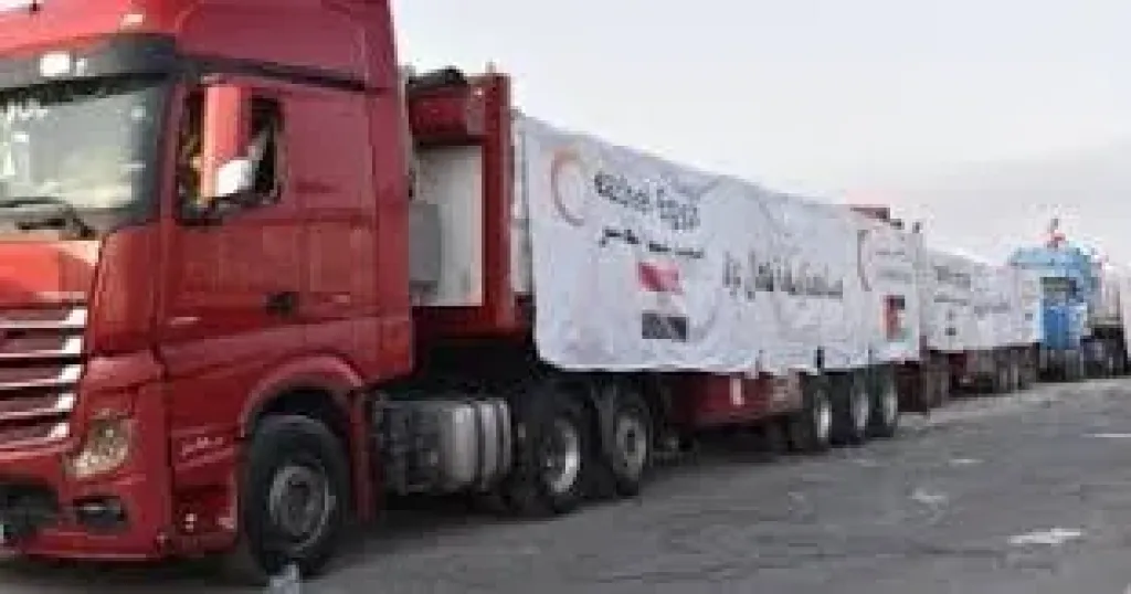 قافلة مساعدات 