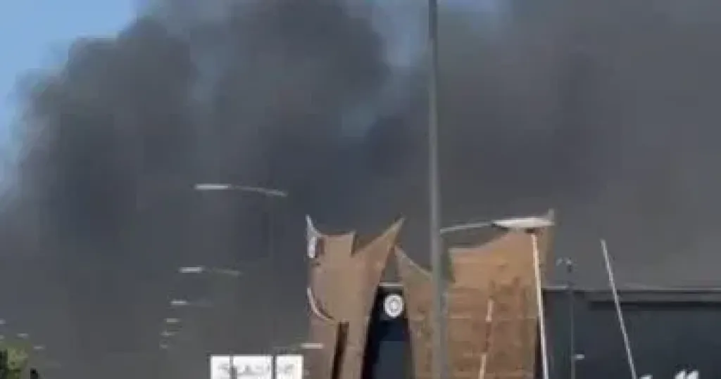 حريق فى بيروت