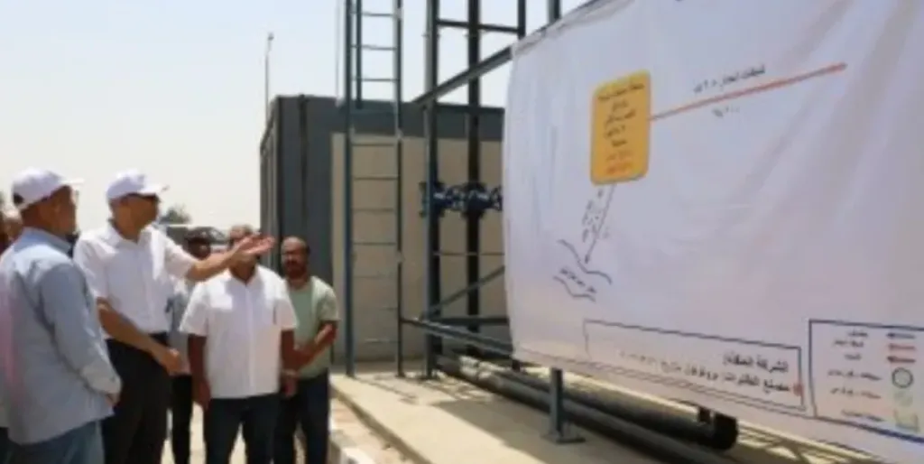 محافظ أسوان يتفقد محطة معالجة صرف صحى النصراب
