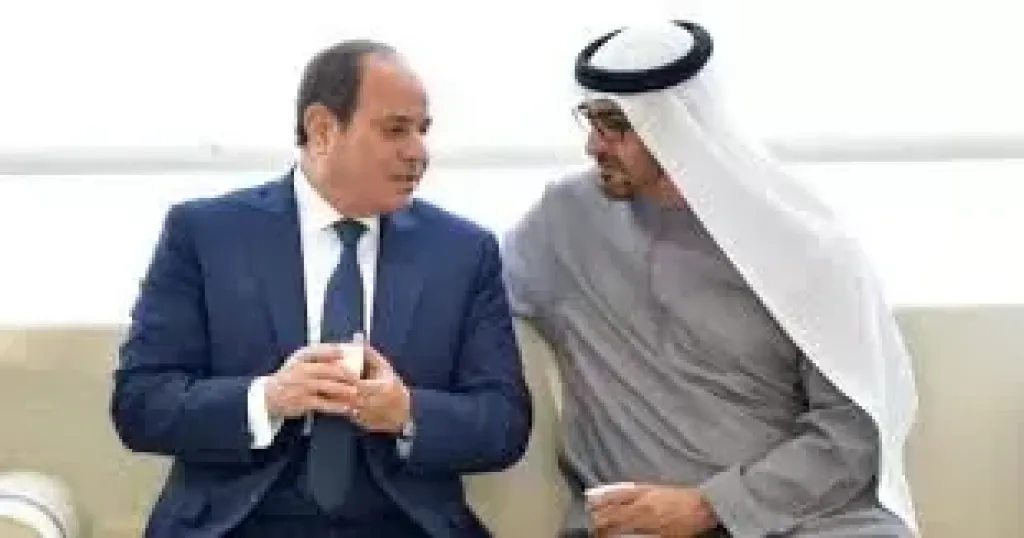 الرئيس السيسي وبن زايد 