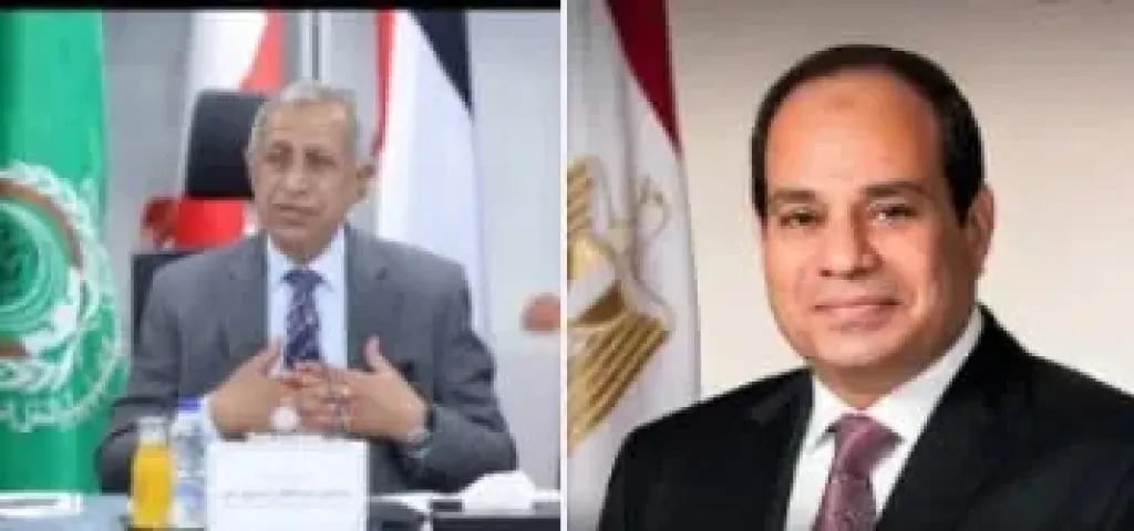رئيس الأكاديمية العربية والسيسي 