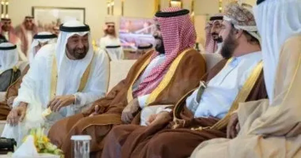 رئيس الإمارات الشيخ محمد بن زايد وولى العهد السعودى