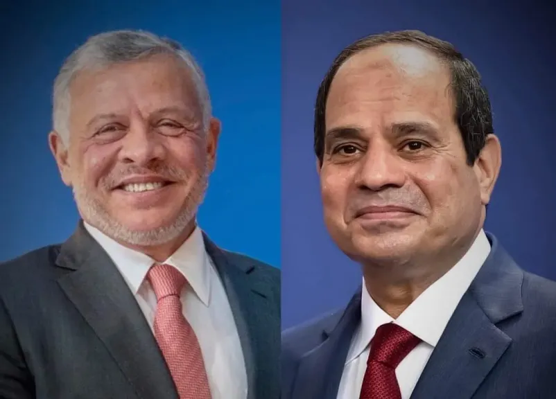 الرئيس السيسي والملك عبد الله 