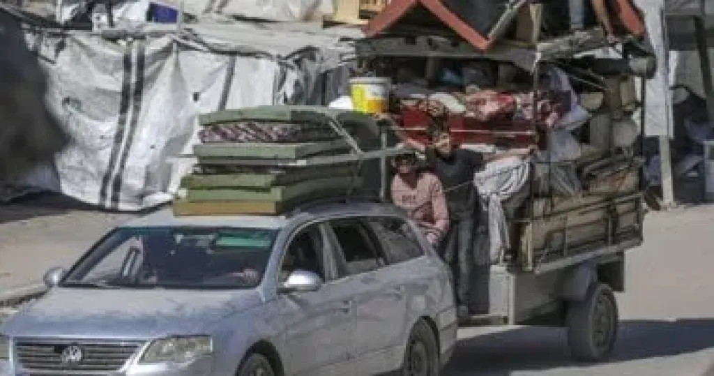 نزوح الفلسطينيين من غزة