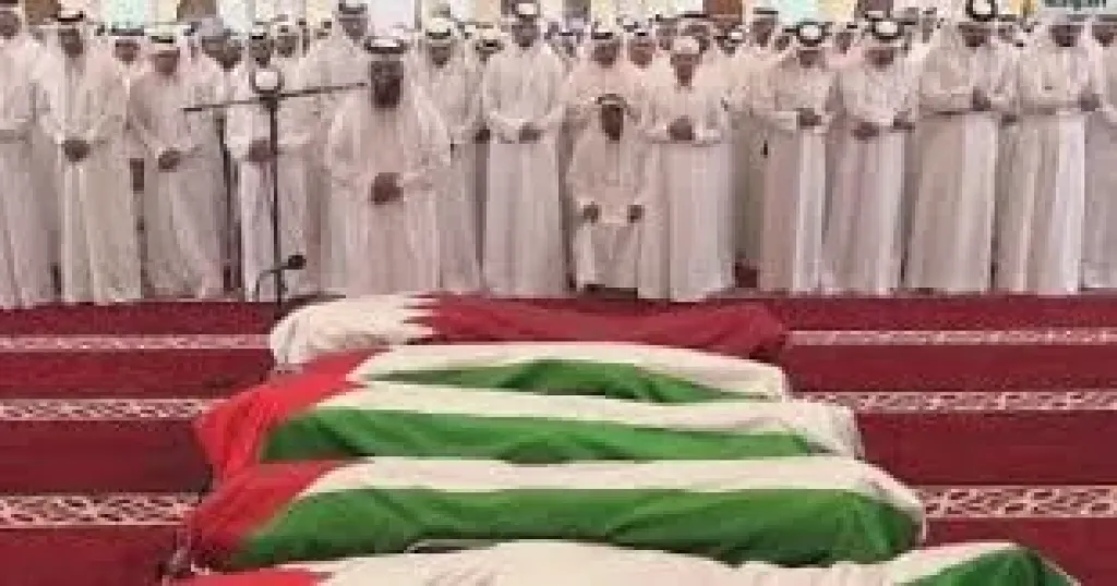 تشييع شهداء العملية الإسرائيلية الفاشلة فى الدوحة
