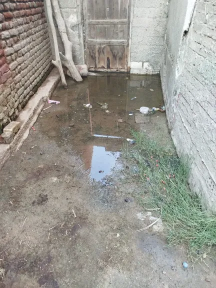 أزمة الصرف الصحى في دست الأشراف 