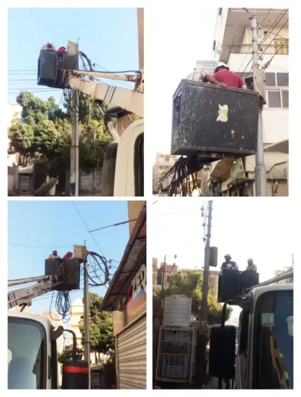 جانب من اعمال النظافة 