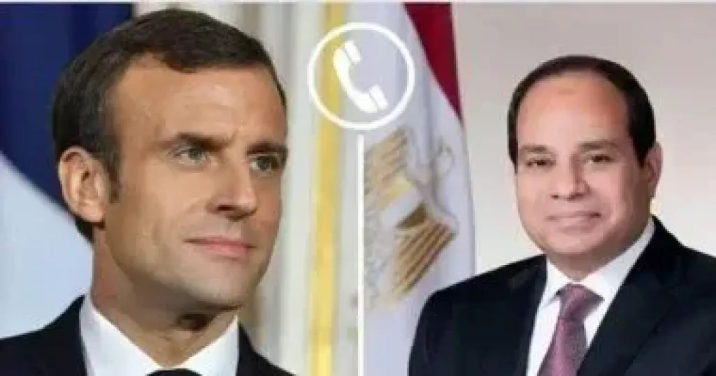 الرئيسان السيسي وماكرون 