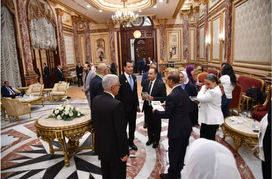 المستشار محمود عتمان يستقبل النواب الجدد