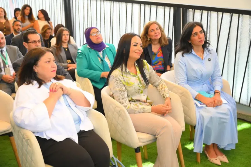 وزيرة التضامن خلال الافتتاح 