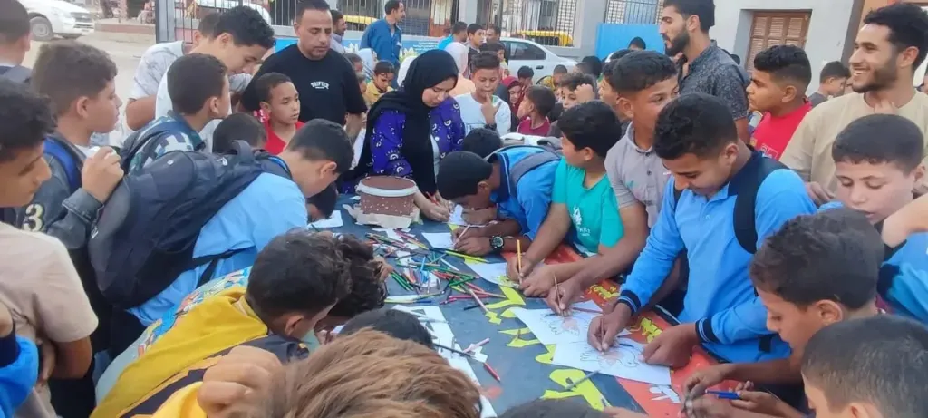 قافلة المسرح المتنقل بقرية الجنابهة بالبحيرة