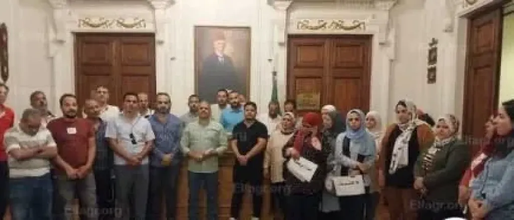 جانب من الاعتصام