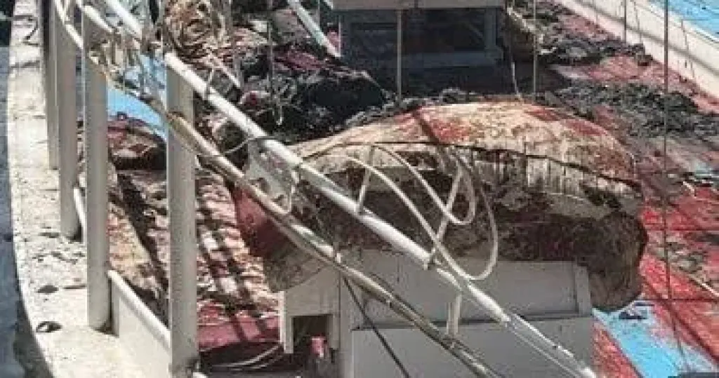 حريق مركب 