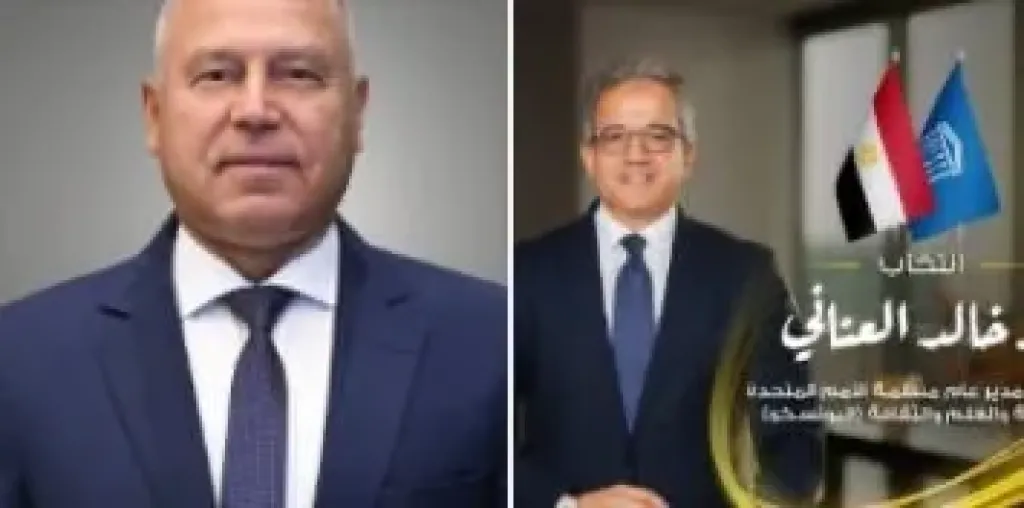 وزير الصناعة والنقل يهنئ الدكتور خالد العناني 