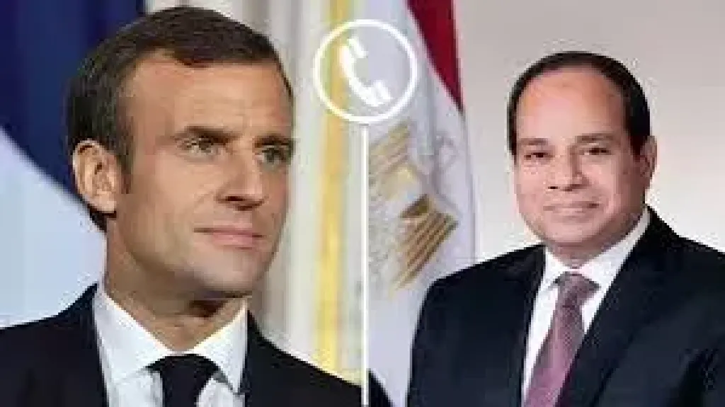 الرئيسان السيسي وماكرون 