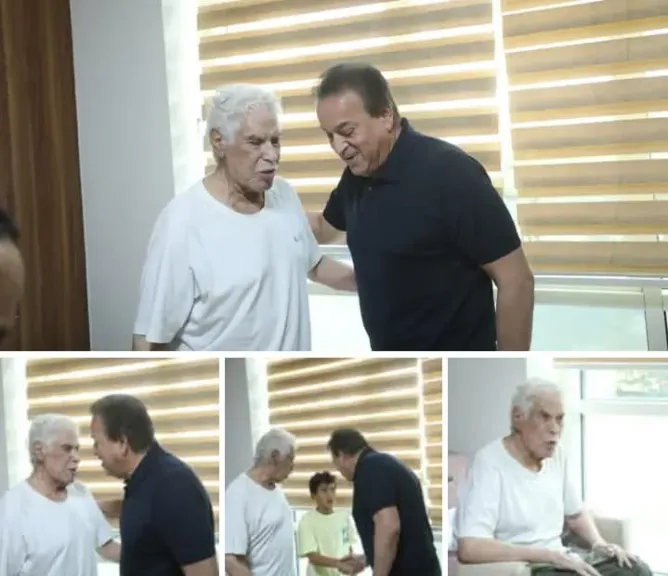 وزير الصحة يزور الكابتن حسن شحاتة