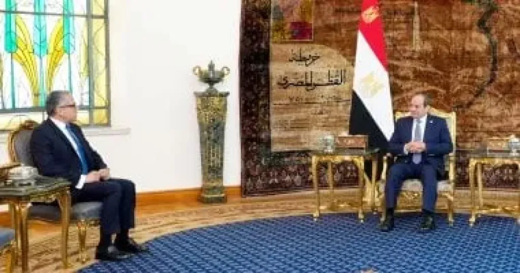 السيد الرئيس عبد الفتاح السيسي والدكتور خالد العناني